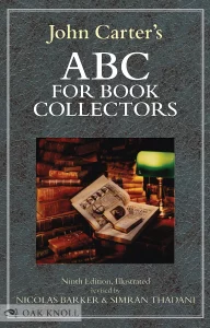 Book cover ABC for Book Collectors, 9th edition